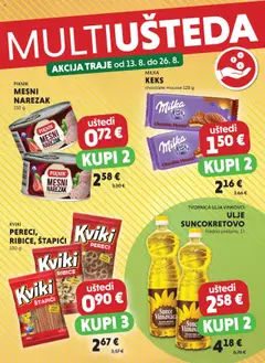 Pregled letka Multiušteda trgovine Studenac vrijedi od 13.08.2025