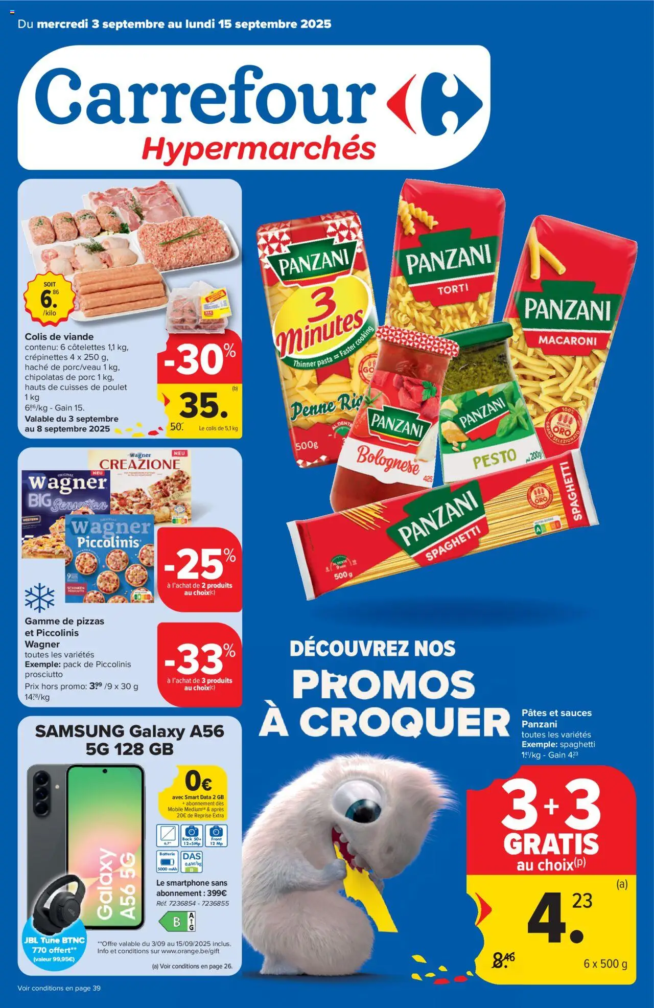 Carrefour shop Folder de la semaine 36 geldig vanaf 03/09/2025 - Paginanummer 1