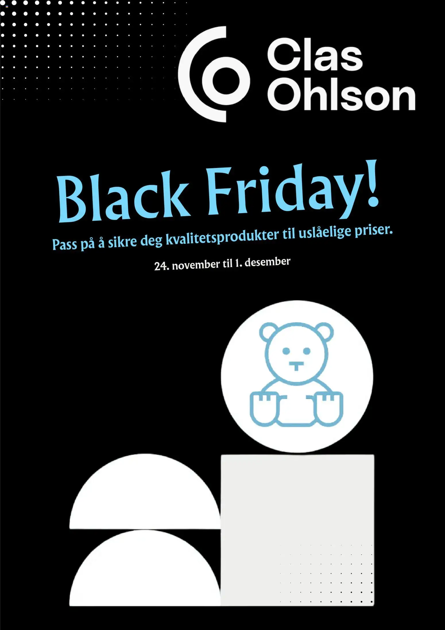 Forhåndsvis Black Friday fra butikk Clas Ohlson gyldig fra 24/11/2025