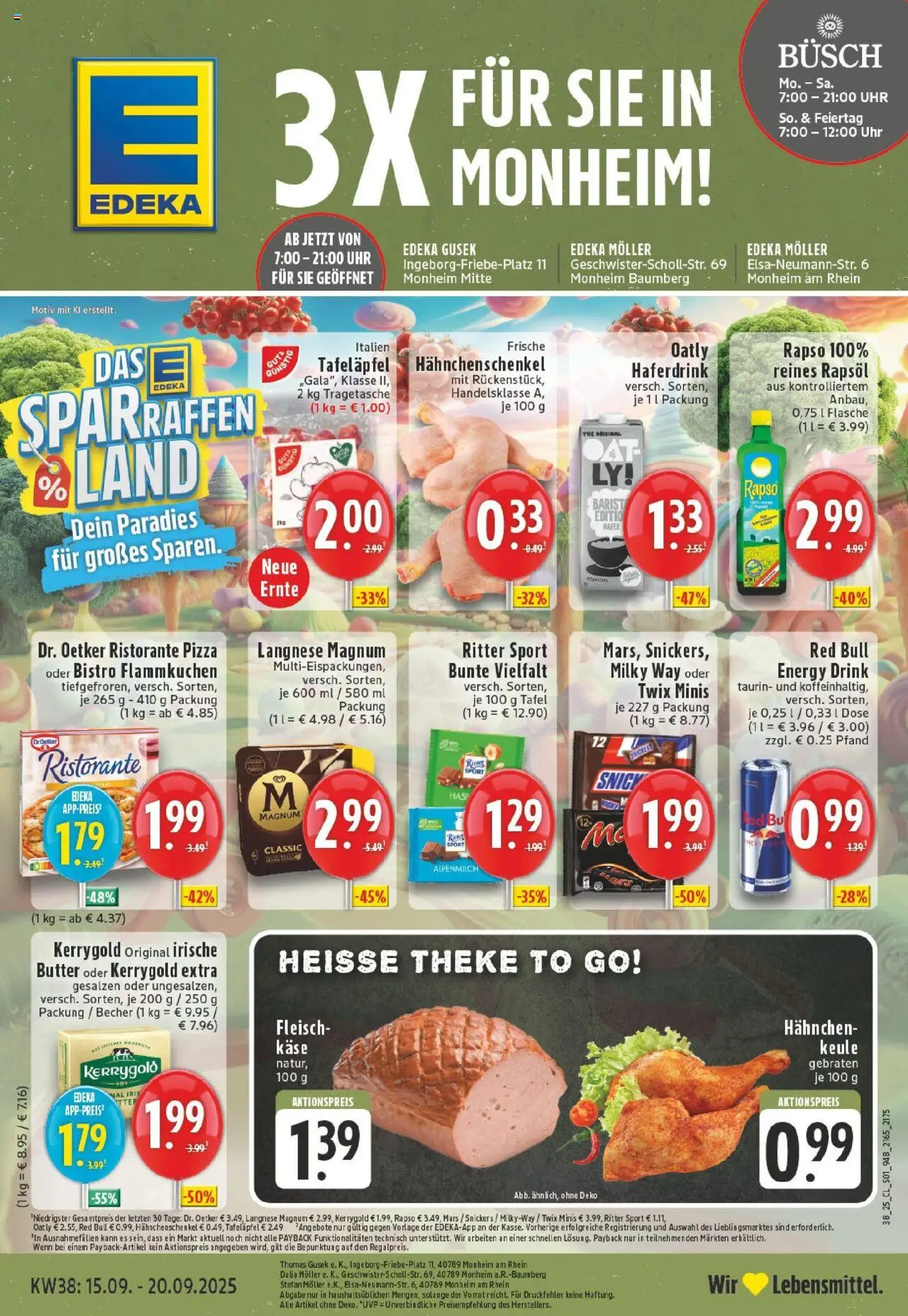 EDEKA Prospekt ab 14.09.2025 - Prospekt Monheim-Baumberg Online