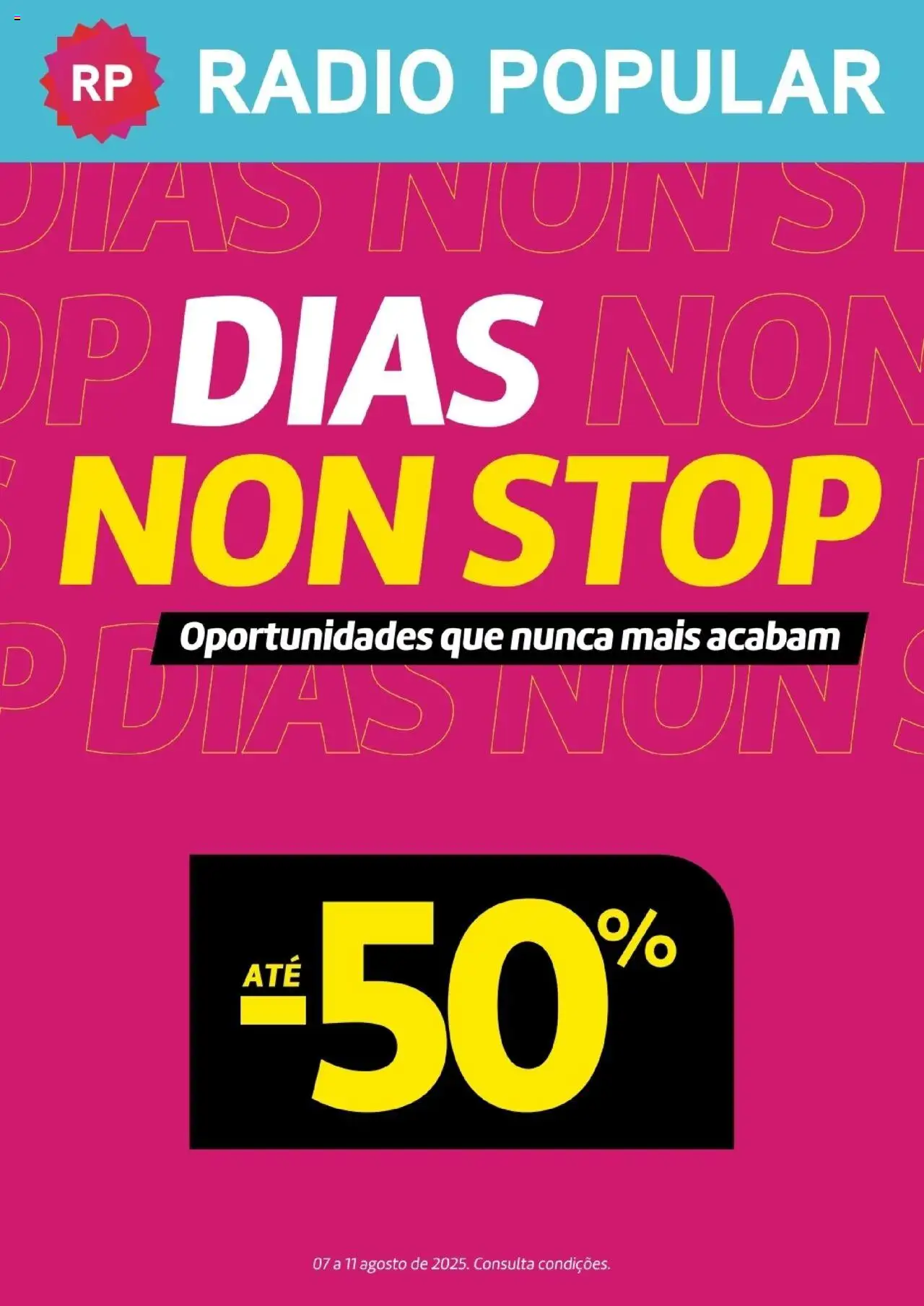 Radio Popular Folheto de 07/08/2025 - catálogo esta semana - página 1 - Rádio