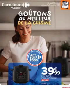 Prévisualisation de Goûtons au meilleur de la cuisine du magasin Carrefour Market formulaire valide 28/10/2025