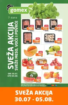 Pregled Gomex kataloga - važi od 30.07.2025