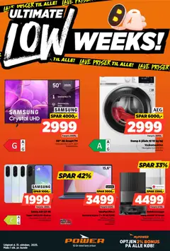 Eksempel på tilbudsavis Low weeks fra butik Power gyldig fra 24/10/2025
