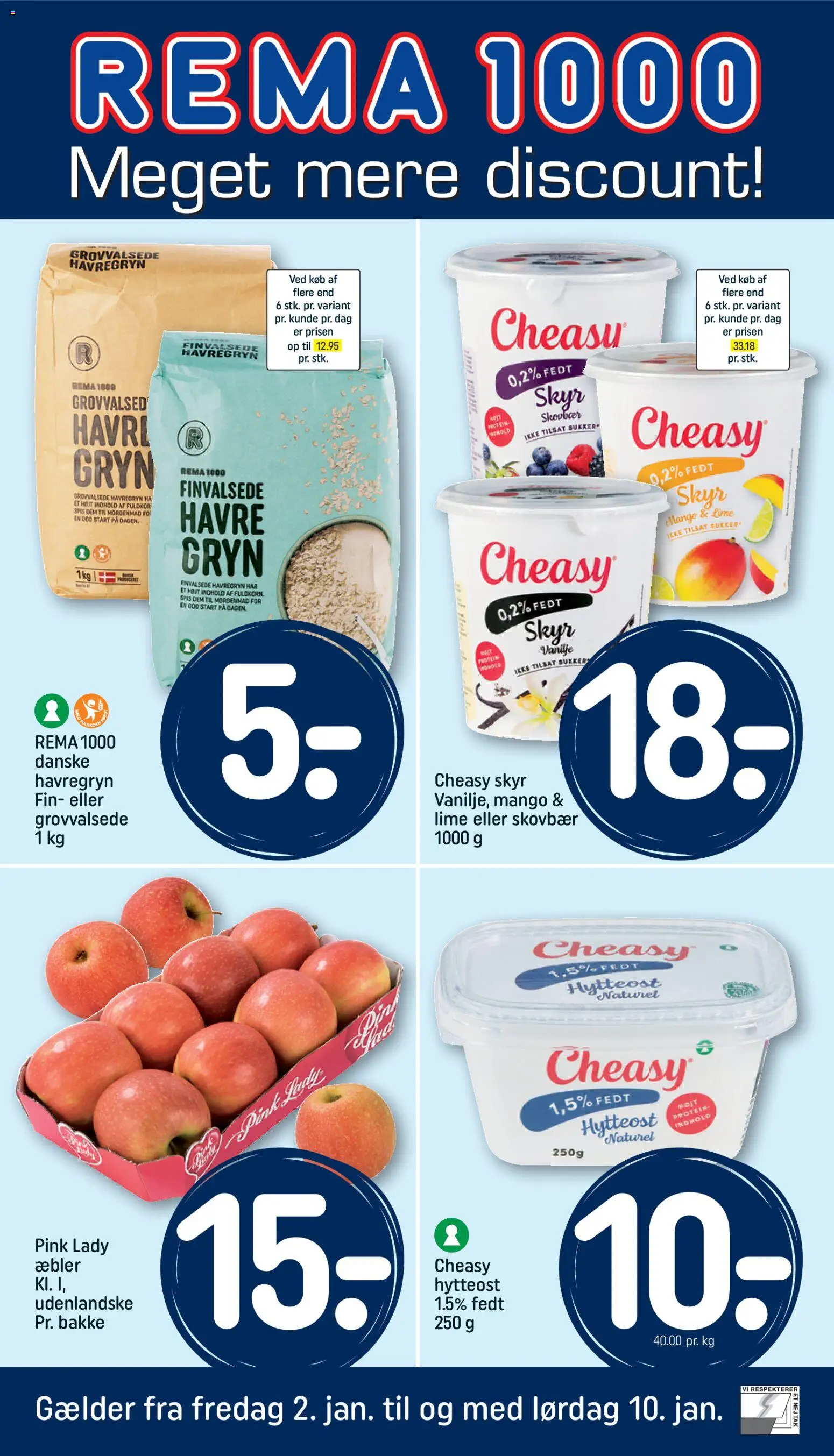 Eksempel på tilbudsavis Tilbudsavis fra butik Rema 1000 gyldig fra 02/01/2026