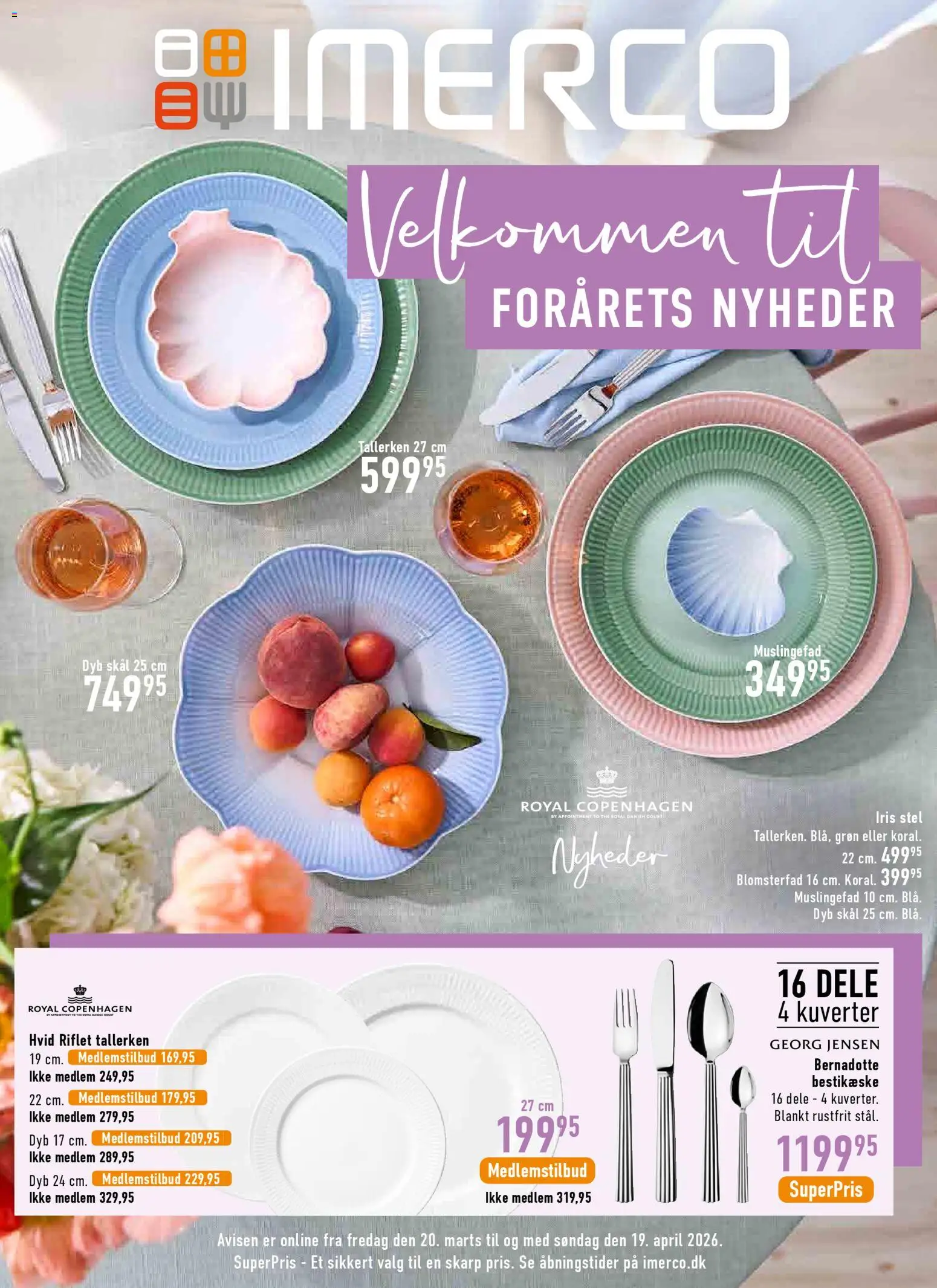 Eksempel på tilbudsavis Imerco - Uge 13 Forår fra butik Imerco gyldig fra 20/03/2026