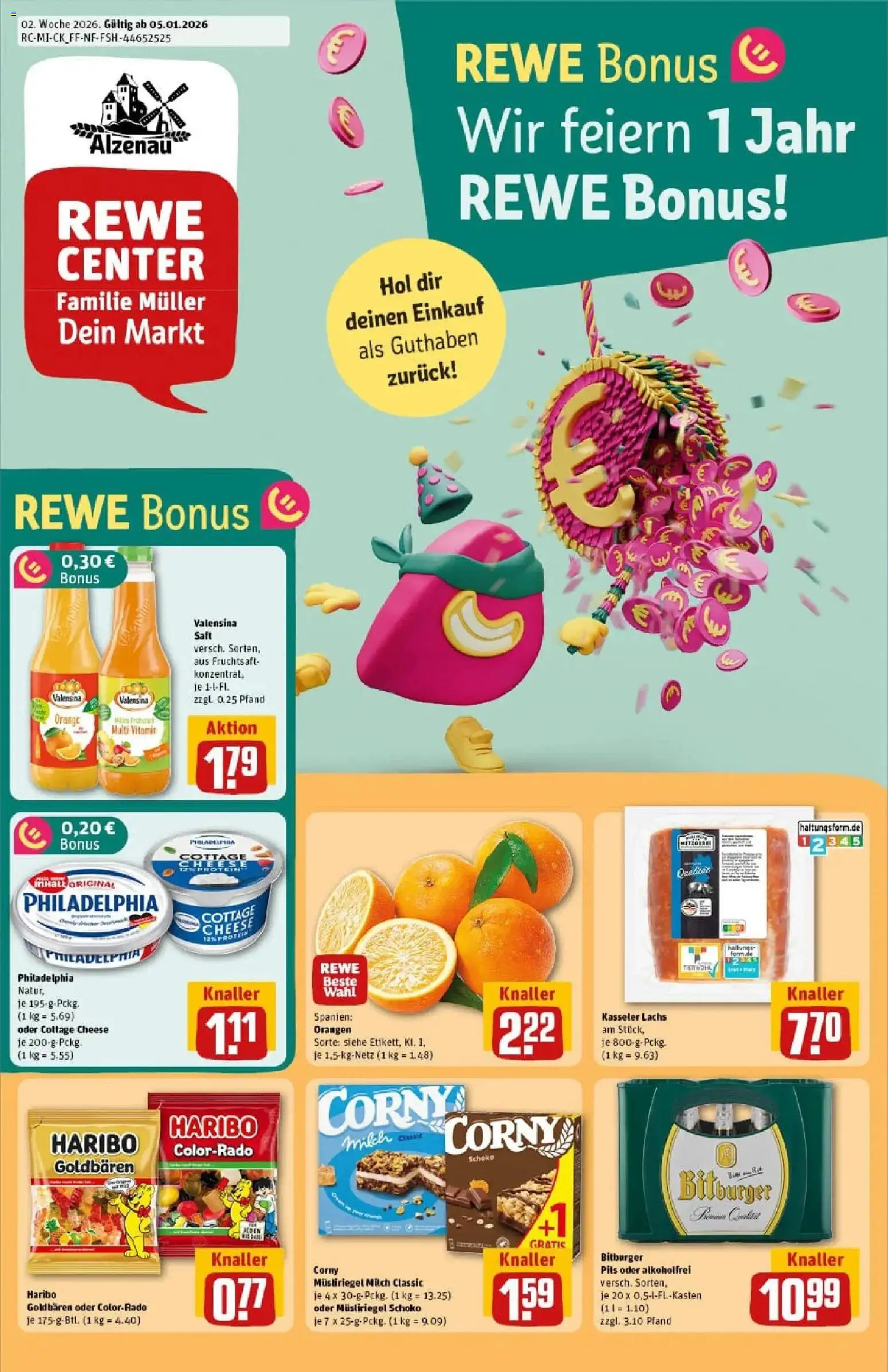 Vorschau von dem Prospekt des Geschäftes Rewe, gültig ab dem 04.01.2026
