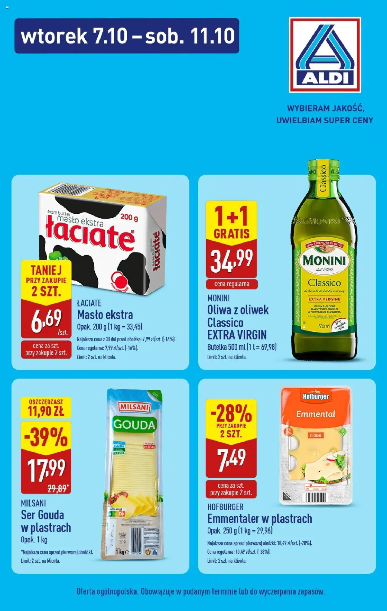 Aldi Jakościowe produkty od 07.10.2025 - Nowa Gazetka - Numer strony 1
