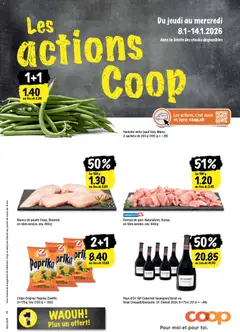Vorschau des Merkblatts Les actions de la semaine vom Shop Coop gültig von 08.01.2026 bis 14.01.2026
