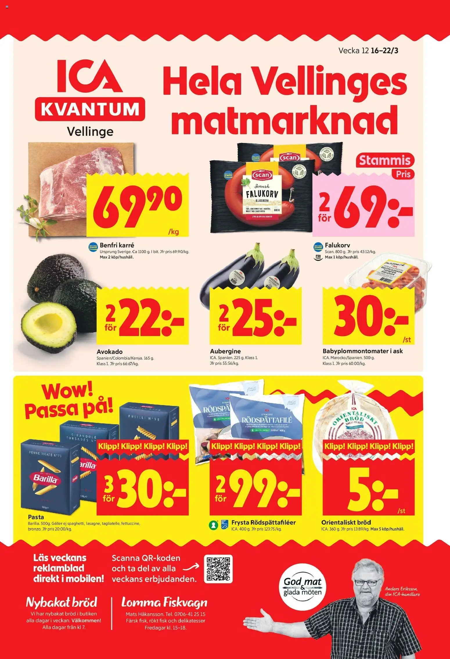 Förhandsgranska reklamblad Vellinge från butik ICA Kvantum gäller från 16/03/2026