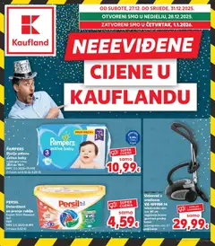 Pregled letka Neevidene cijene trgovine Kaufland vrijedi od 27.12.2025