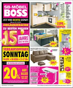 Vorschau von dem Prospekt des Geschäftes SB Möbel Boss, gültig ab dem 13.09.2025