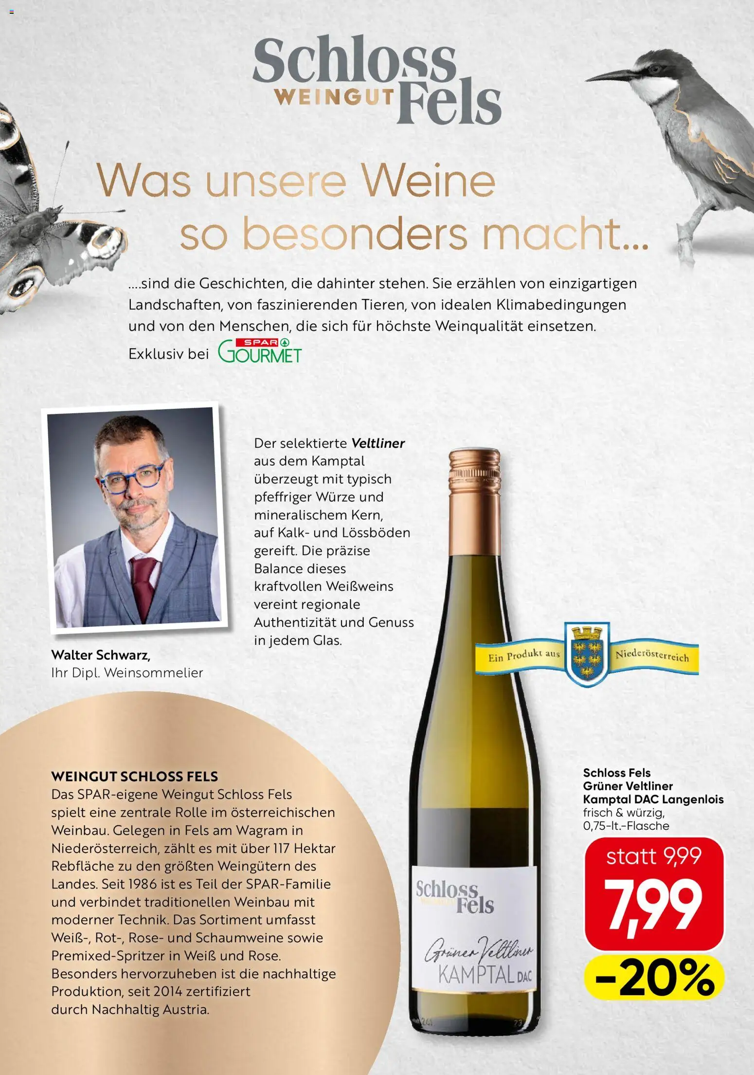  SPAR Gourmet Schloss Weingut Fels Niederösterreich ab (23.10.2025 - 05.11.2025) - Seite 1 - Wein