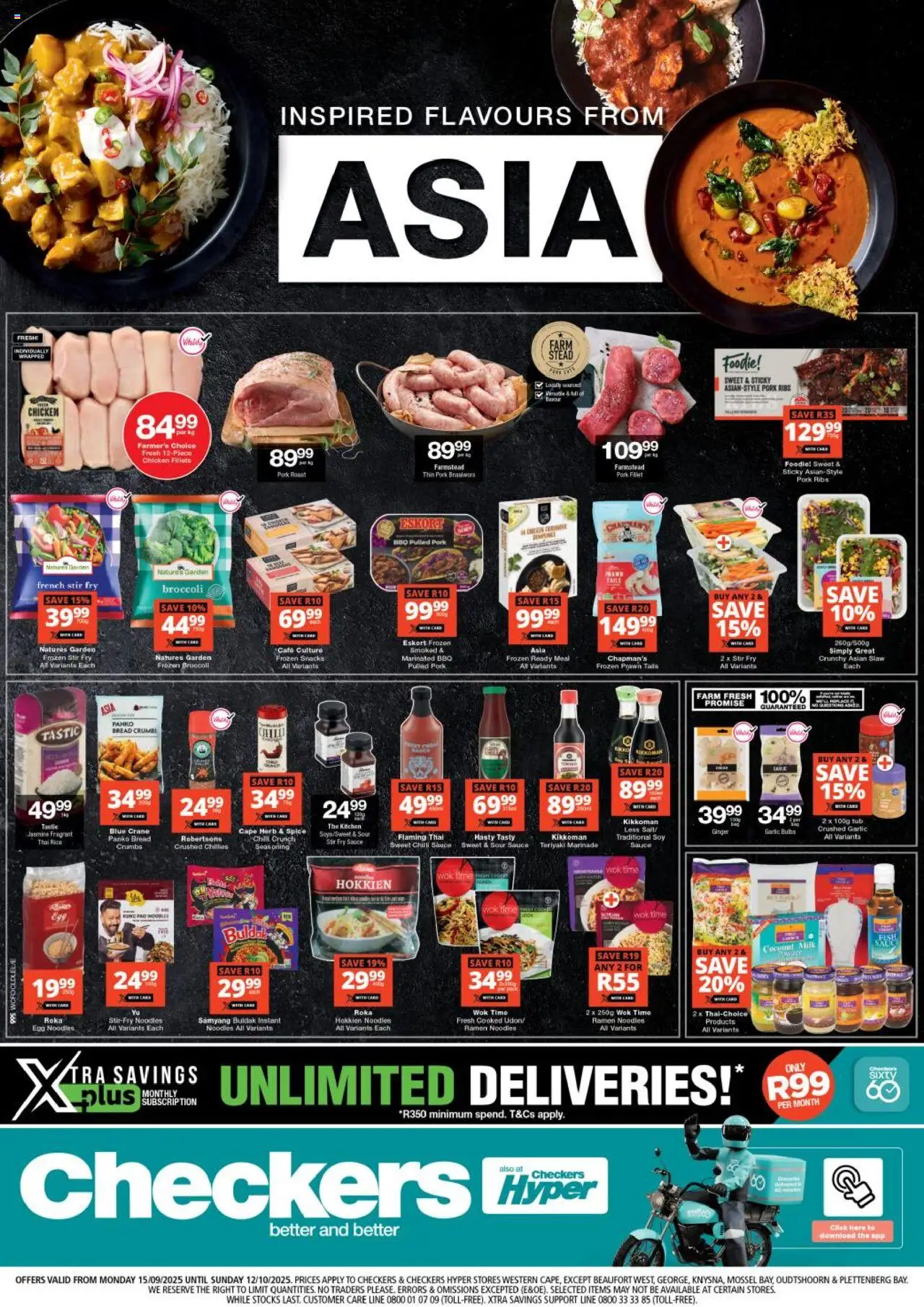 Checkers Western Cape - Meals of the World 15/09 - 12/10/2025 >> Catalogue