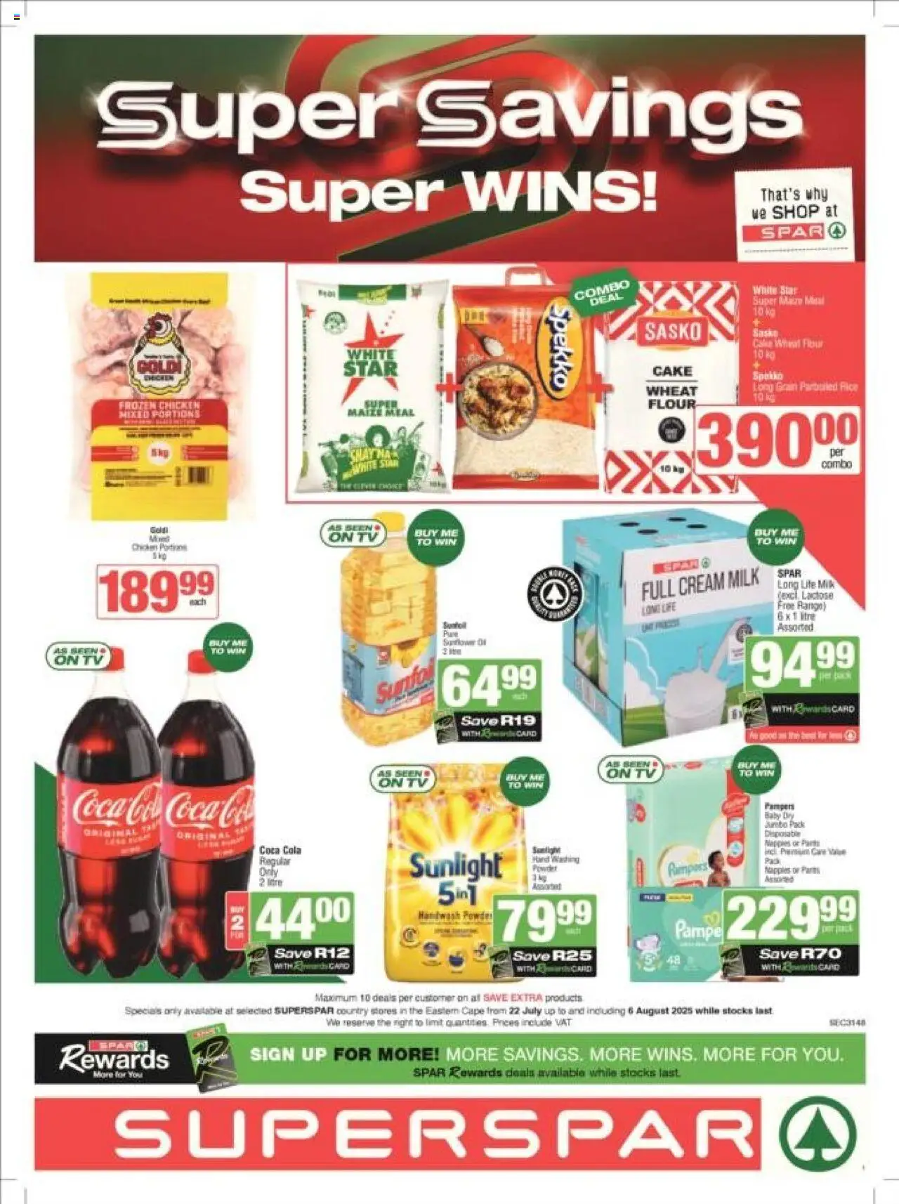 Spar Eastern Cape - Weekly Specials from 22/07 - 06/08/2025 > Promotions