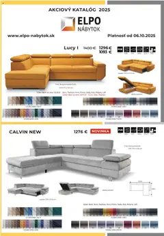 Náhľad Elpo nábytok letáku platného od 06.10.2025