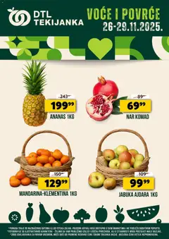 Pregled Tekijanka kataloga - važi od 26.11.2025