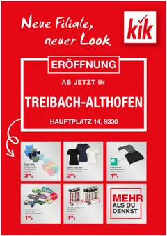Vorschau der Angebote: Kik Neueröffnung Treibach-Althofen gültig ab 16.10.2025