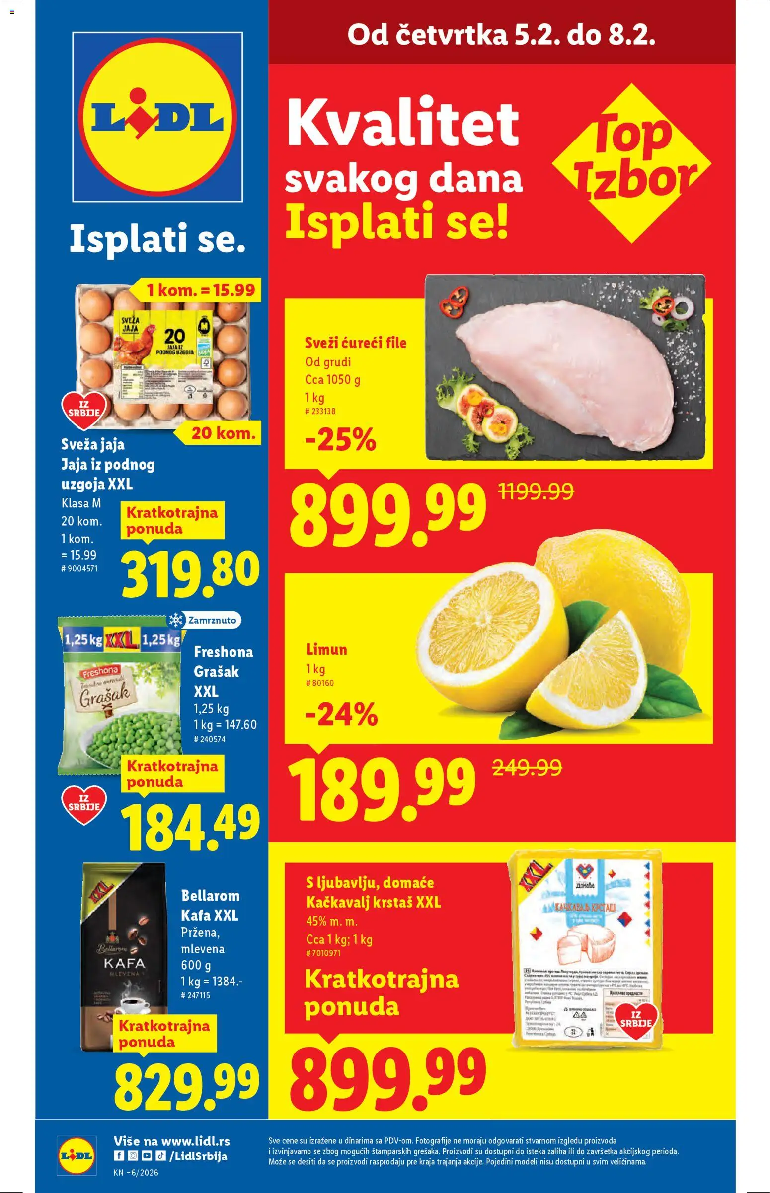 Pregled Lidl kataloga - važi od 05.02.2026