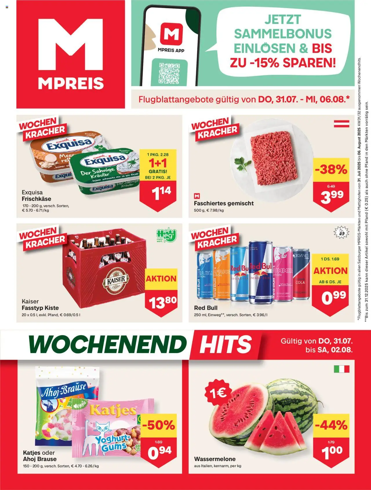  MPREIS Altenmarkt ab (31.07.2025 - 06.08.2025) - Seite 1 - Wassermelone