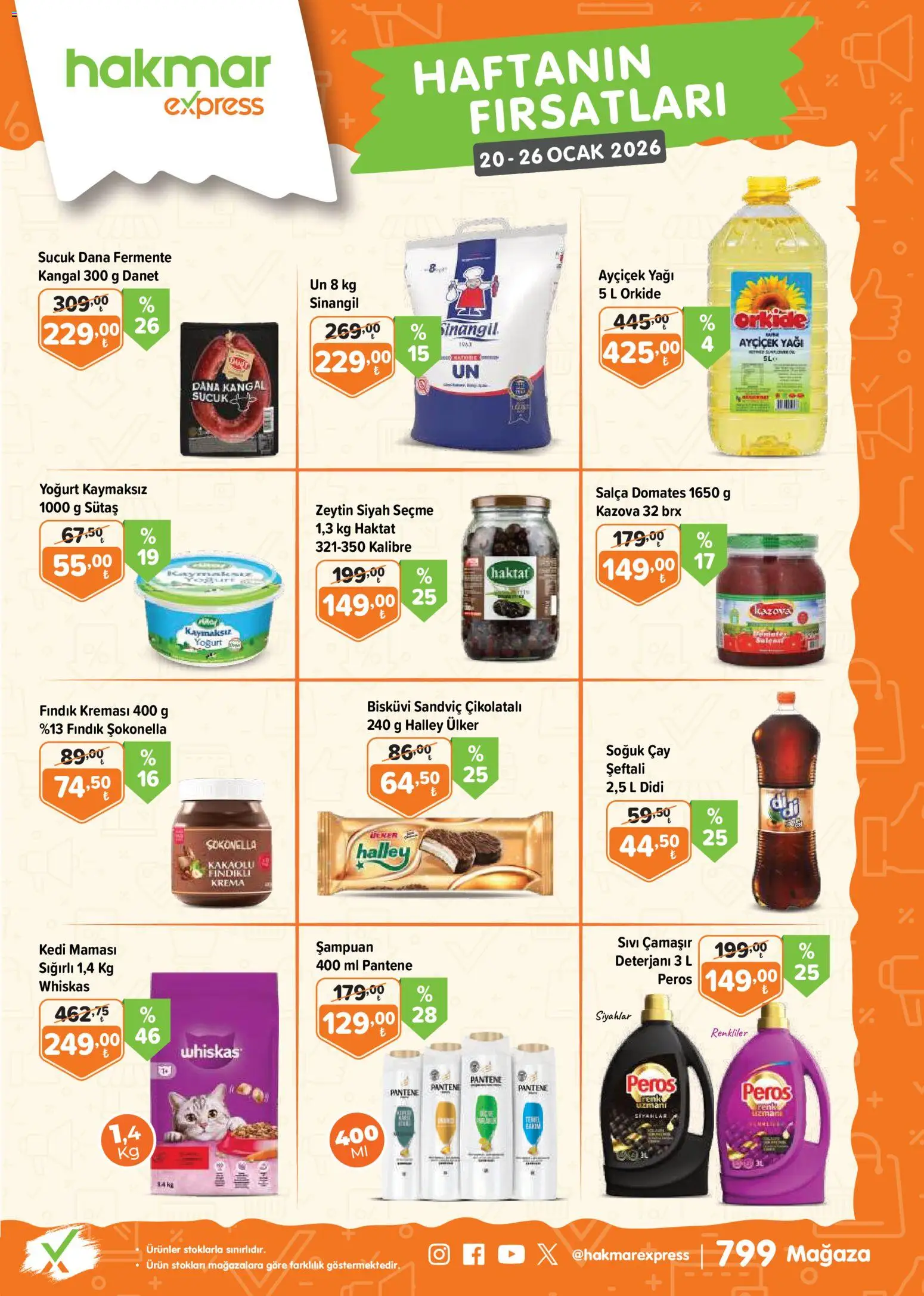 Hakmar Express Katalog 20.01.2026 - Broşürünün önizlemesi - Fındık, Çay, Kedi maması, Krema, Sucuk, Yoğurt, Bisküvi, Çamaşır deterjanı