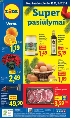LIDL parduotuvės leidinio Leidinys galiojančio nuo 2025.12.11 peržiūra