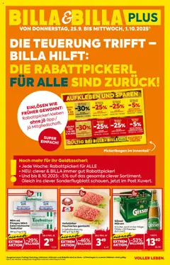 Vorschau der Angebote: Billa Wien gültig ab 25.09.2025