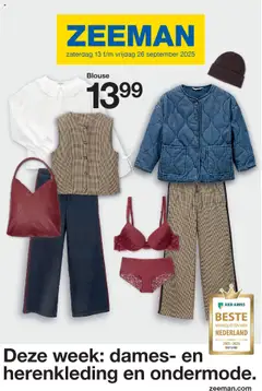 Voorbeeld van Folder van winkel Zeeman geldig vanaf 13-09-2025