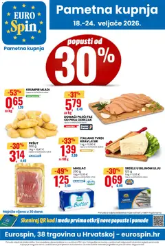 Pregled letka Katalog trgovine Eurospin vrijedi od 18.02.2026