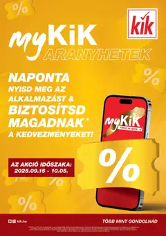 Kik - KiK újság érvényessége 2025.09.28-ig megtekintése, amely érvényes 2025.09.14.-től