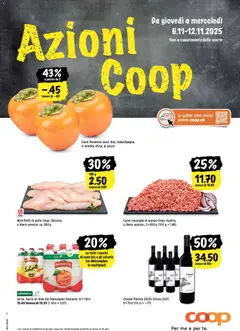 Vorschau des Merkblatts Una settimana di azioni vom Shop Coop gültig von 06.11.2025 bis 12.11.2025