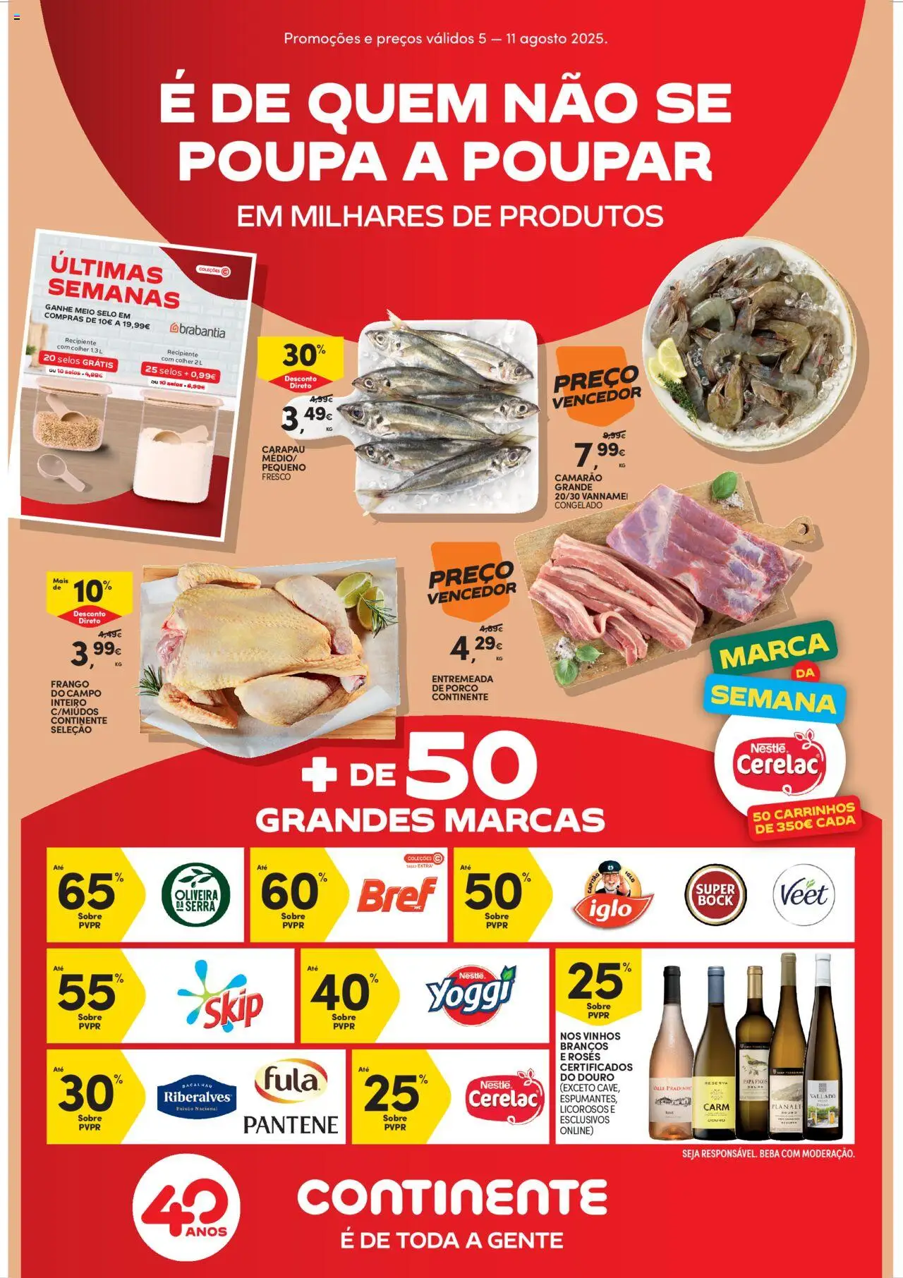 Continente Folheto de 05/08/2025 - catálogo esta semana - página 1