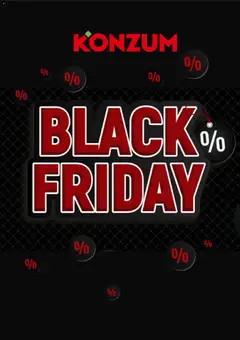 Pregled letka Katalog Black Friday trgovine Konzum vrijedi od 28.11.2025