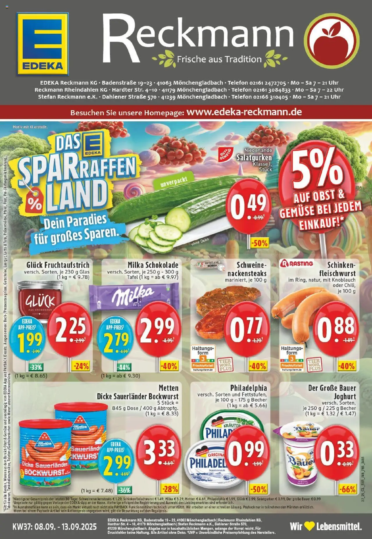 EDEKA Prospekt ab 07.09.2025 - Prospekt Mönchengladbach Online