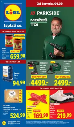 Pregled Lidl kataloga - važi od 04.09.2025