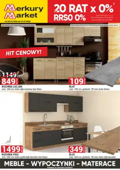 Pogląd gazetki "Meble, Wypoczynki, Materace" ze sklepu Merkury Market ważnej od 02.01.2026