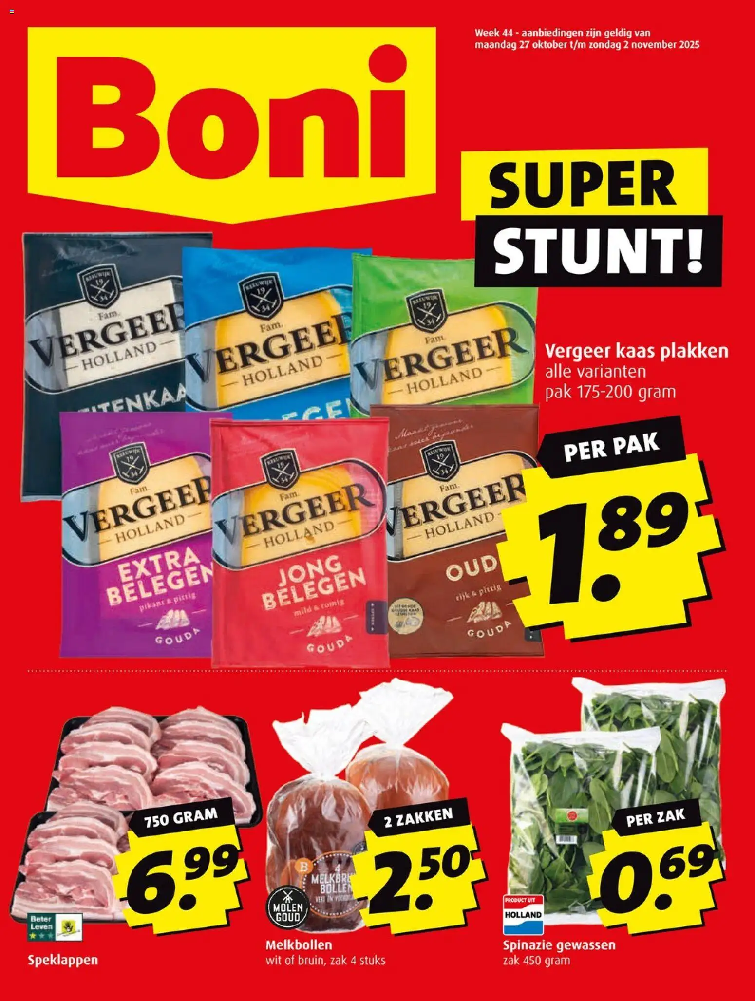 Boni shop Folder week 44 geldig vanaf 27-10-2025 - Paginanummer 1
