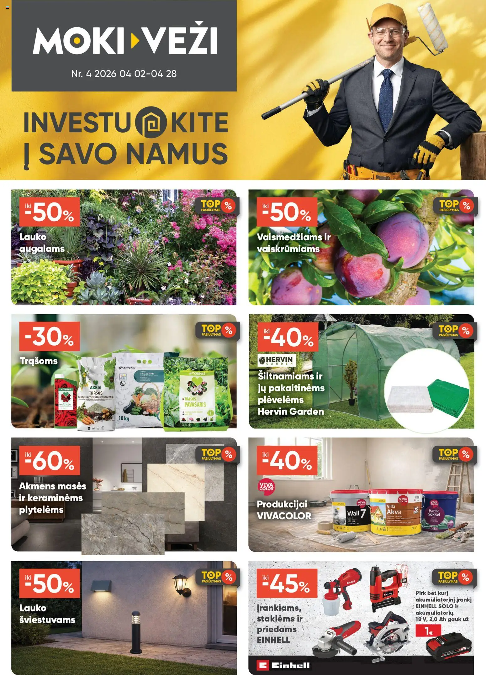 MOKI VEŽI parduotuvės leidinio MOKI VEŽI leidinys galiojančio nuo 2026.04.02 peržiūra