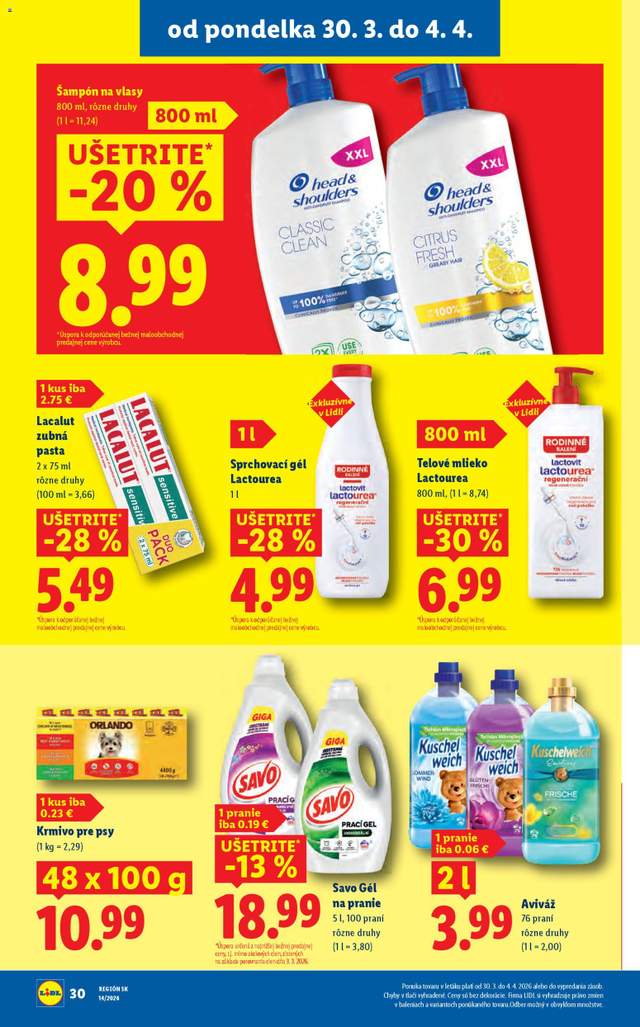 Nový Lidl leták od 30.03.