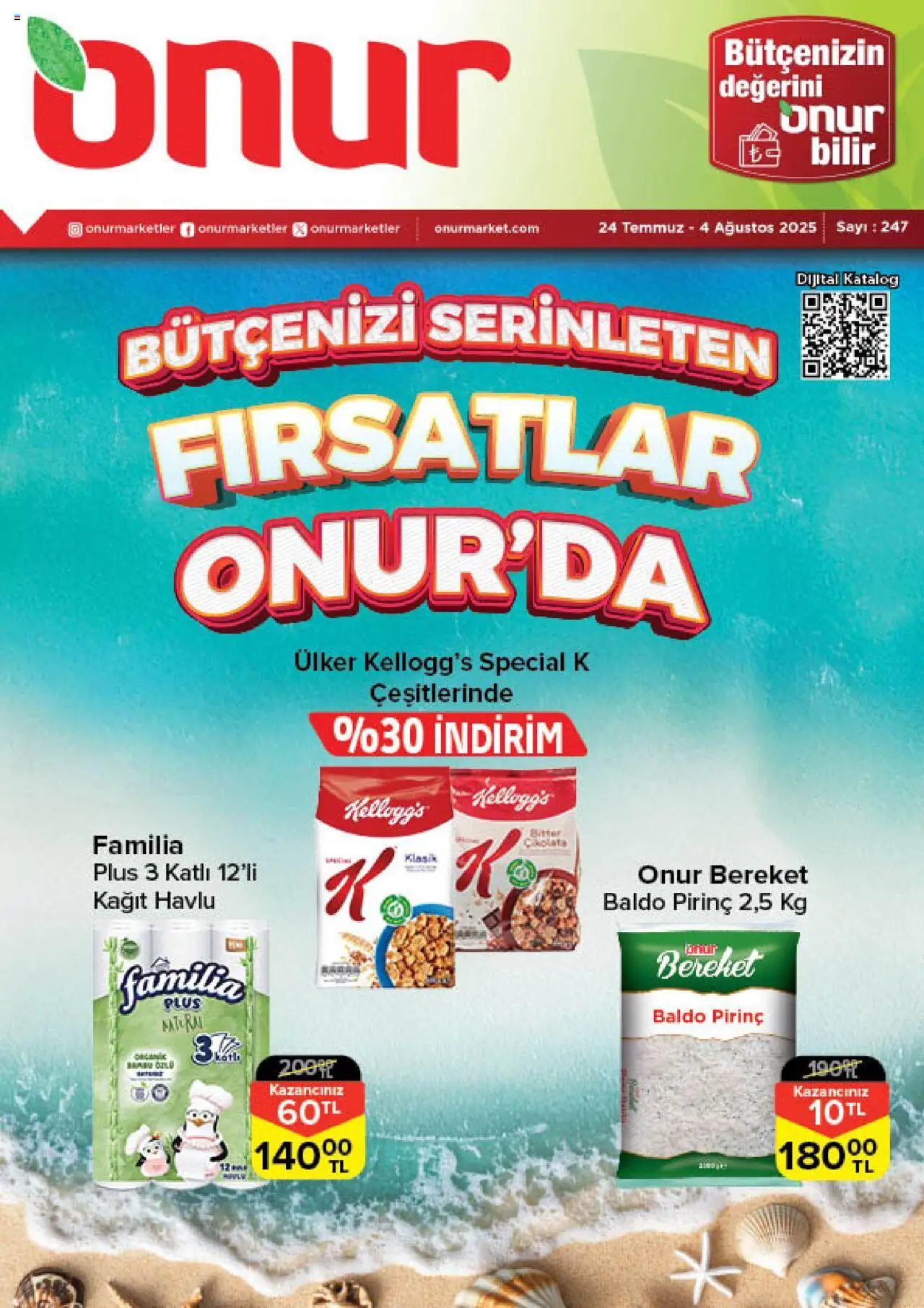 ONUR MARKET Katalog (24 Temmuz 2025) - Indirim, Broşür - Sayfa numarası 1