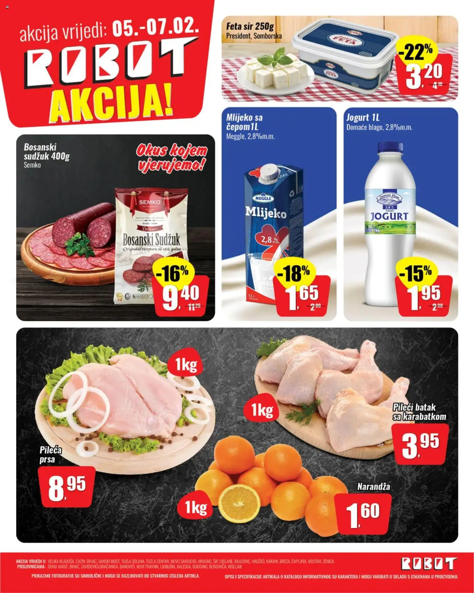 Pregled letka Vikend akcije trgovine Robot vrijedi od 05.02.2026.