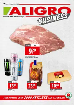 Vorschau des Merkblatts Aktionen Business Schlieren, Gossau SG, Frauenfeld, Rapperswil-Jona, Sargans, Bern, Brüttisellen, Pratteln, Emmen, Spreitenbach vom Shop Aligro gültig von 09.02.2026 bis 14.02.2026