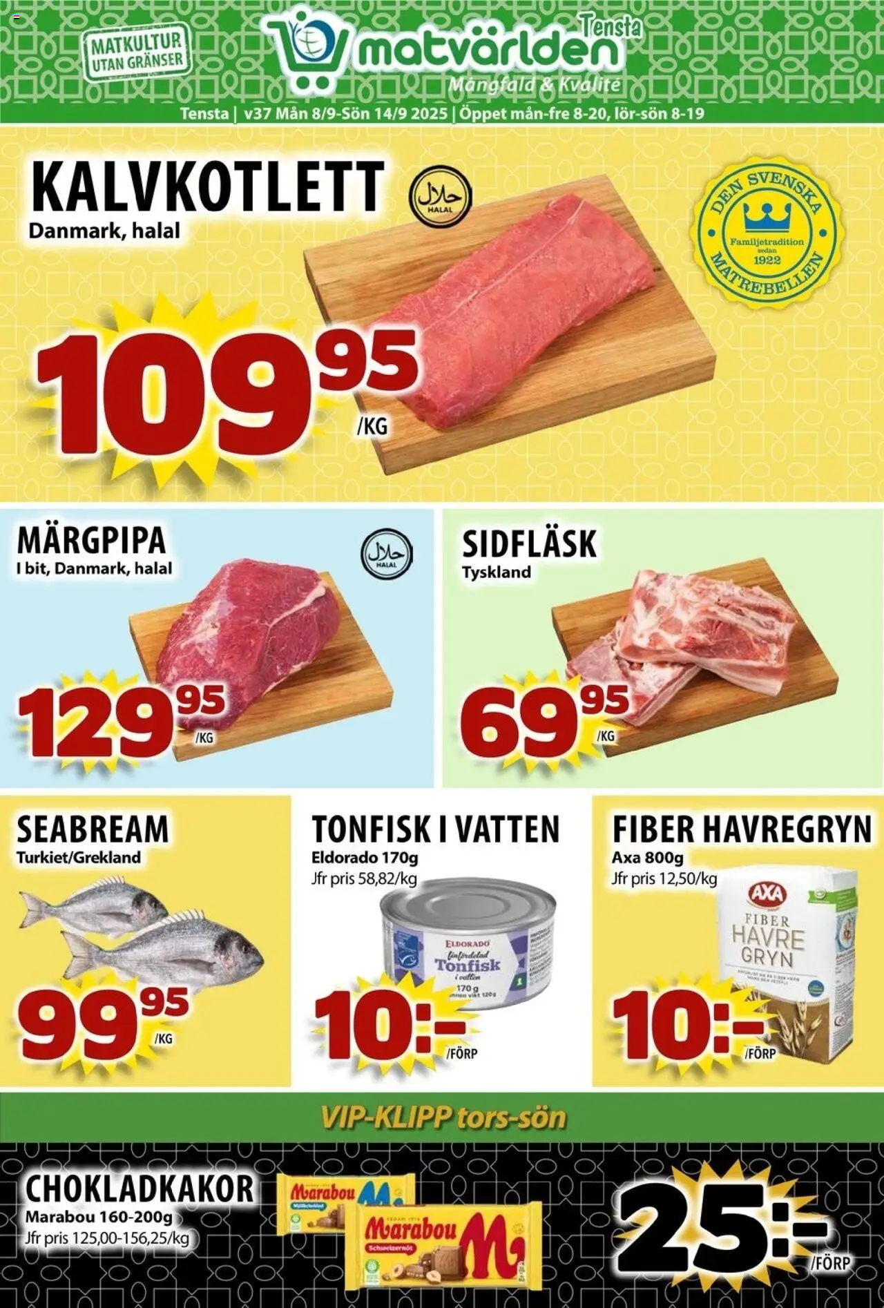 Tensa är giltig 08/09 2025 > Veckans Erbjudanden gäller från 08/09/2025 till 14/09/2025 sidnummer 1