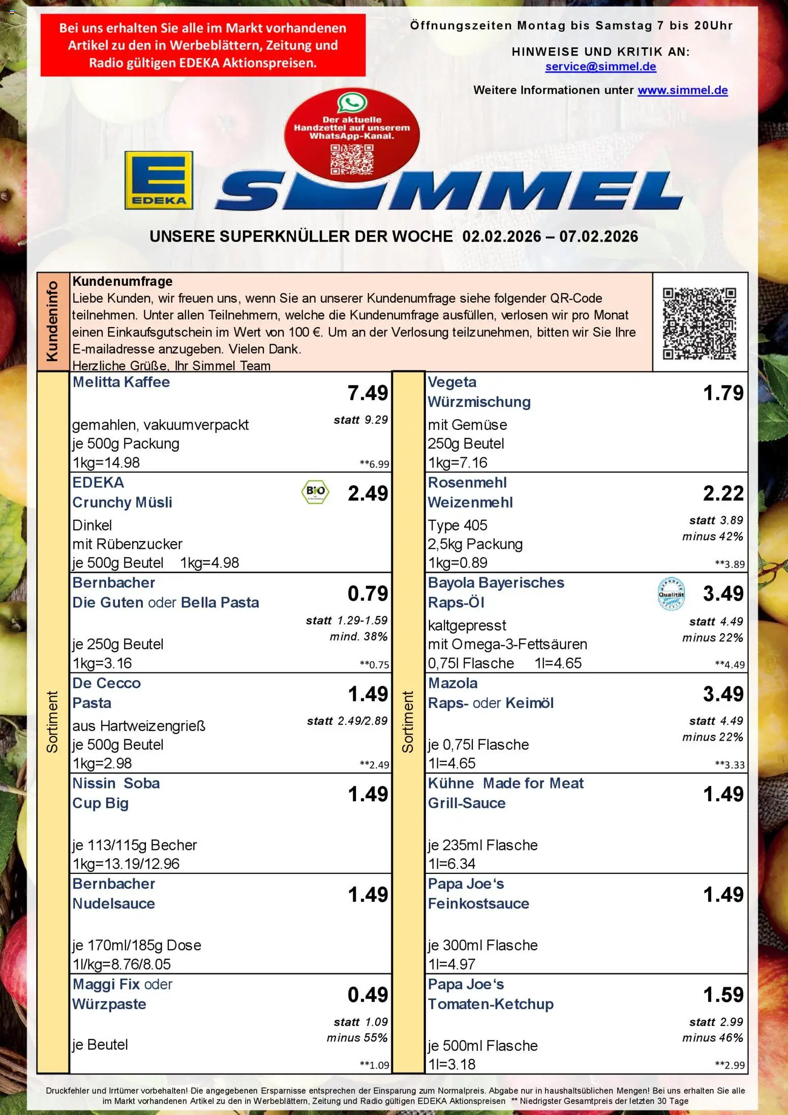 Vorschau von dem Prospekt des Geschäftes Simmel, gültig ab dem 02.02.2026