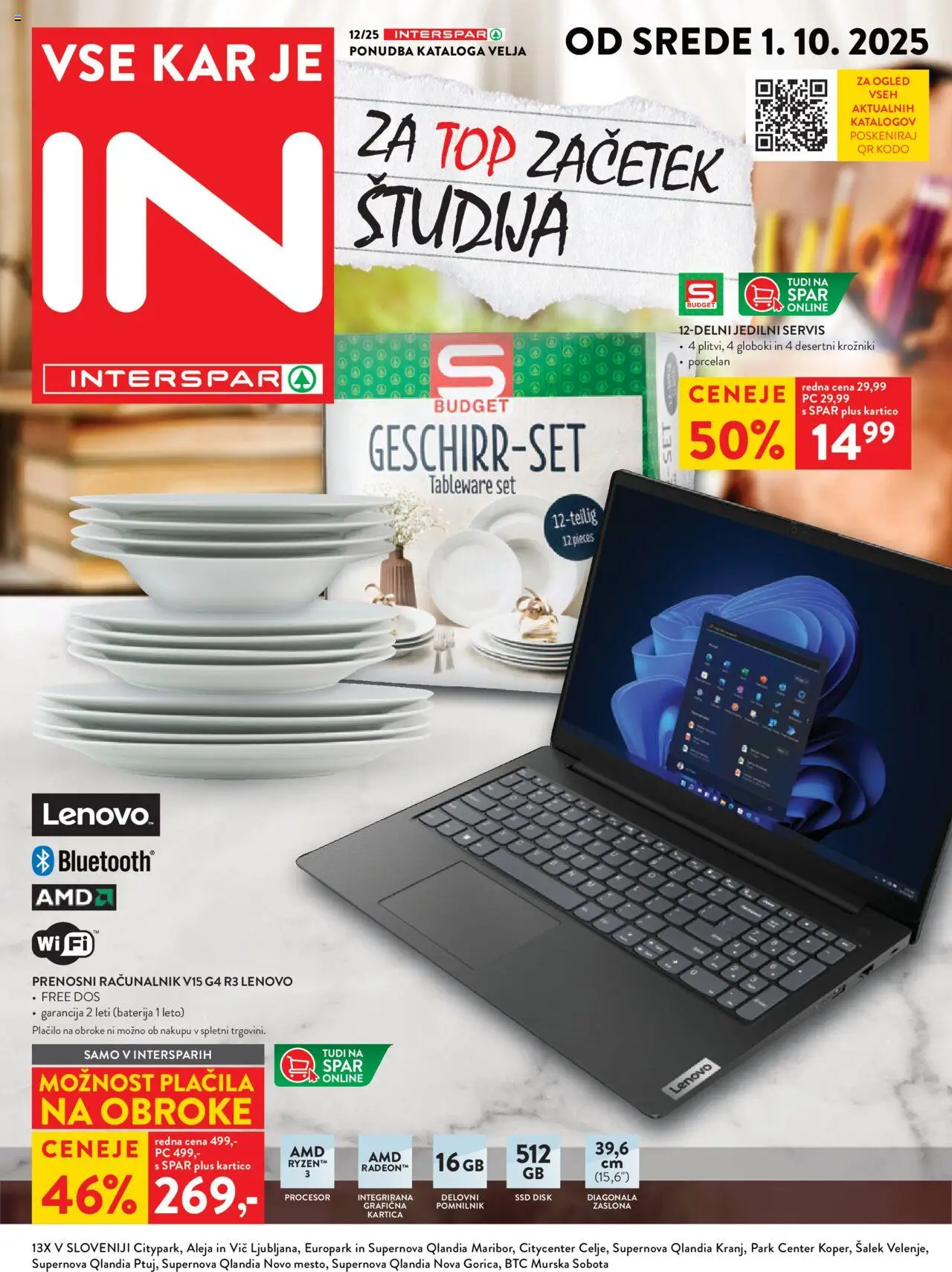 Spar Katalog interspar 12/25 od 01.10.2025 > Aktualna ponudba - stran 1