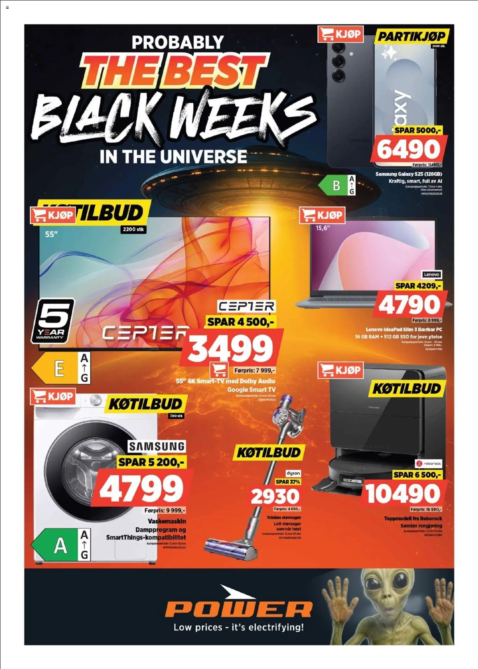 Forhåndsvis Black Friday fra butikk Power gyldig fra 17/11/2025