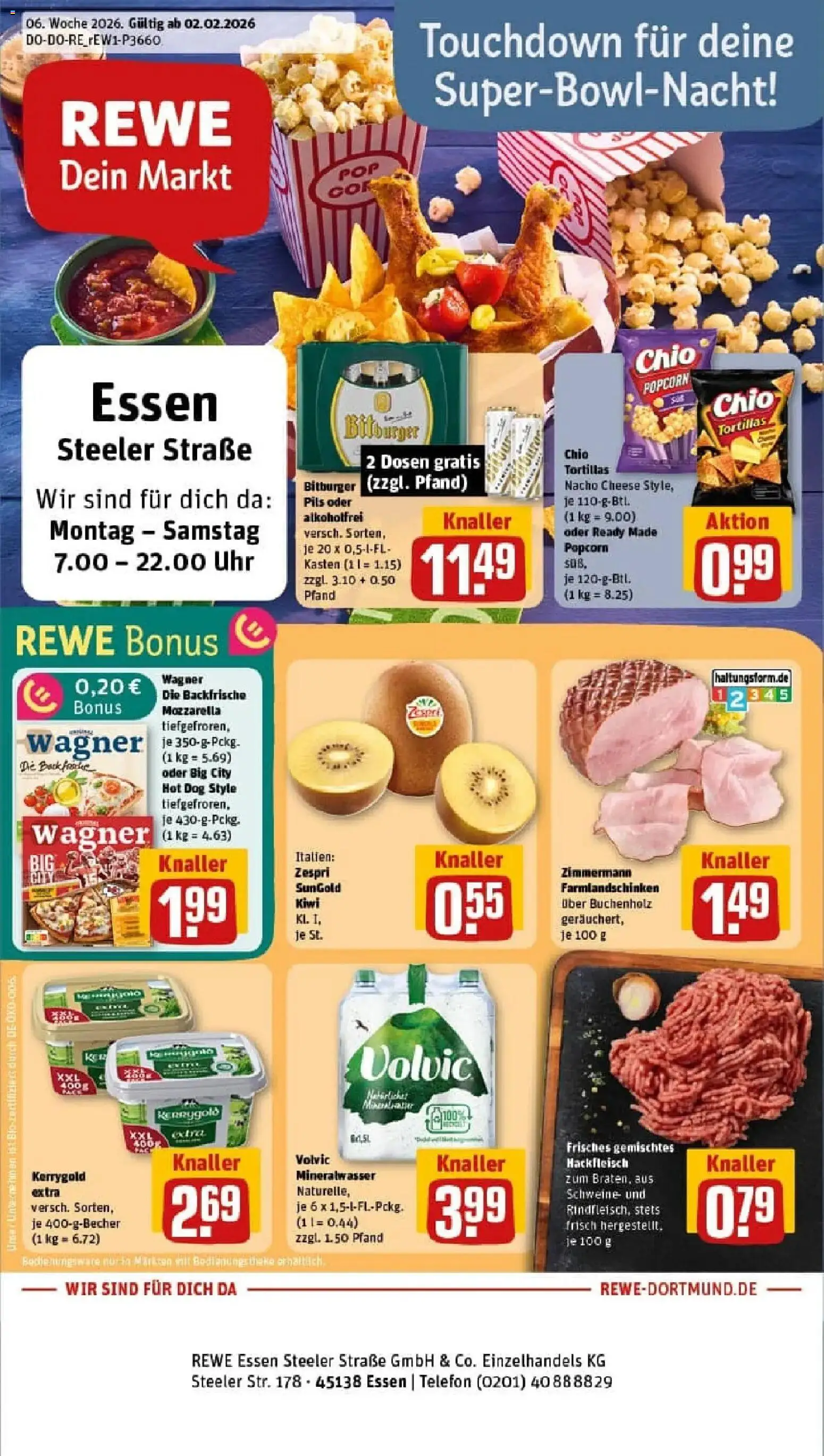 Vorschau von dem Prospekt des Geschäftes Rewe, gültig ab dem 02.02.2026
