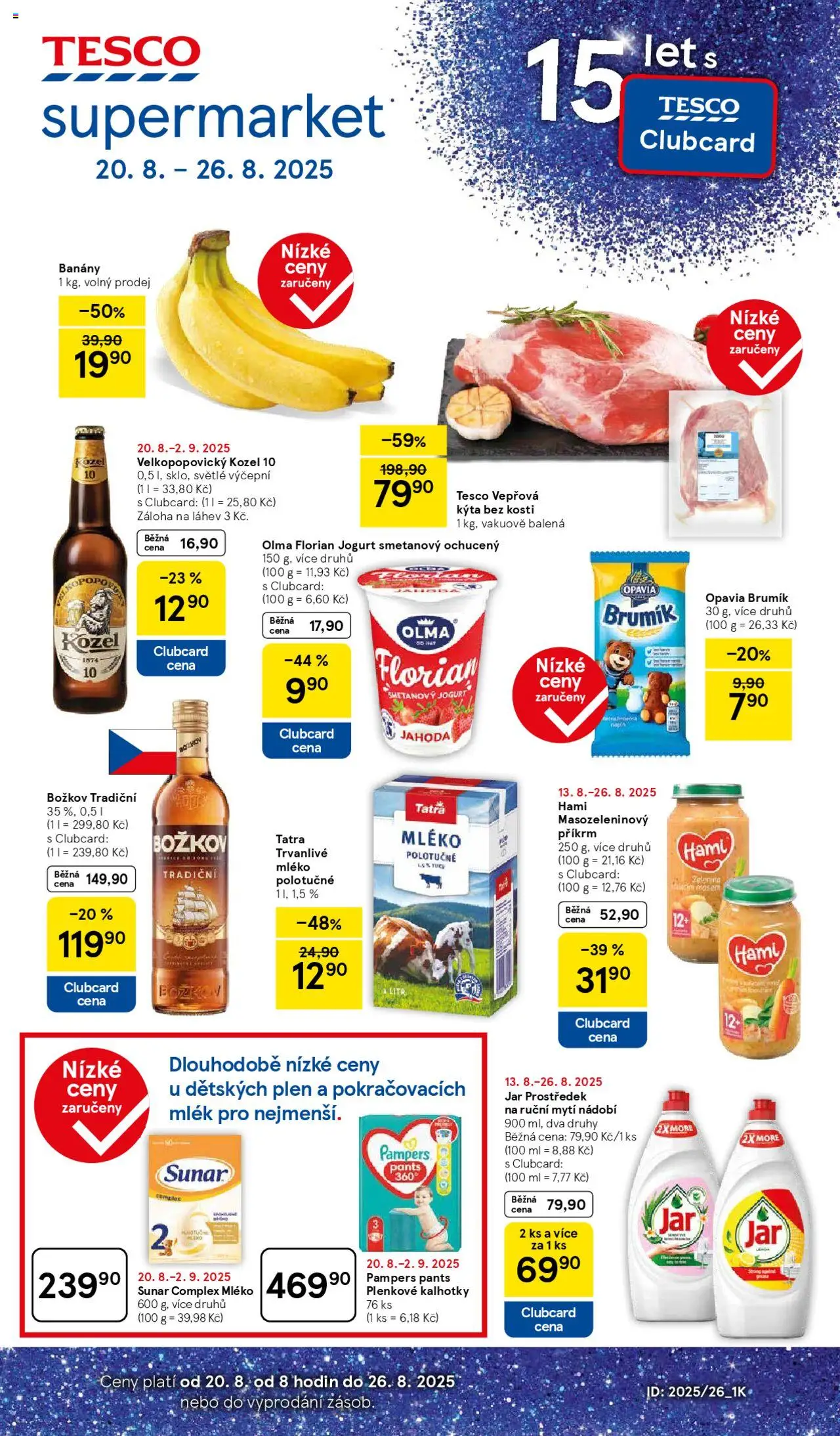  TESCO leták od 20.08.2025 - Akční "Supermarket" leták