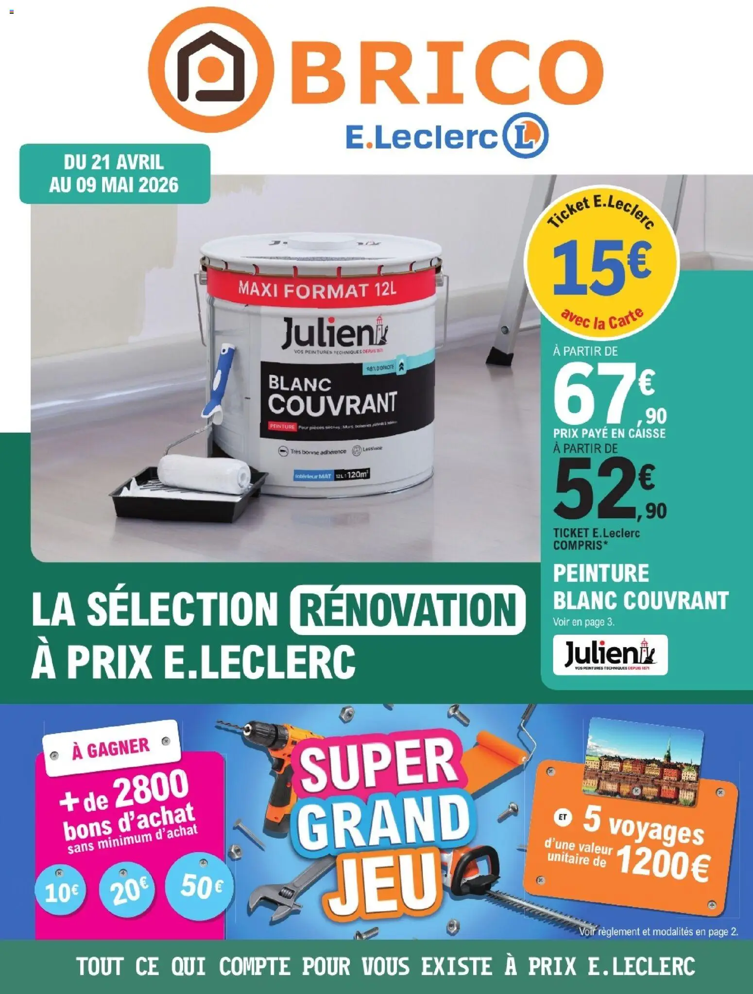 Prévisualisation de Brico E.Leclerc catalogue du magasin Brico E.Leclerc formulaire valide 21/04/2026