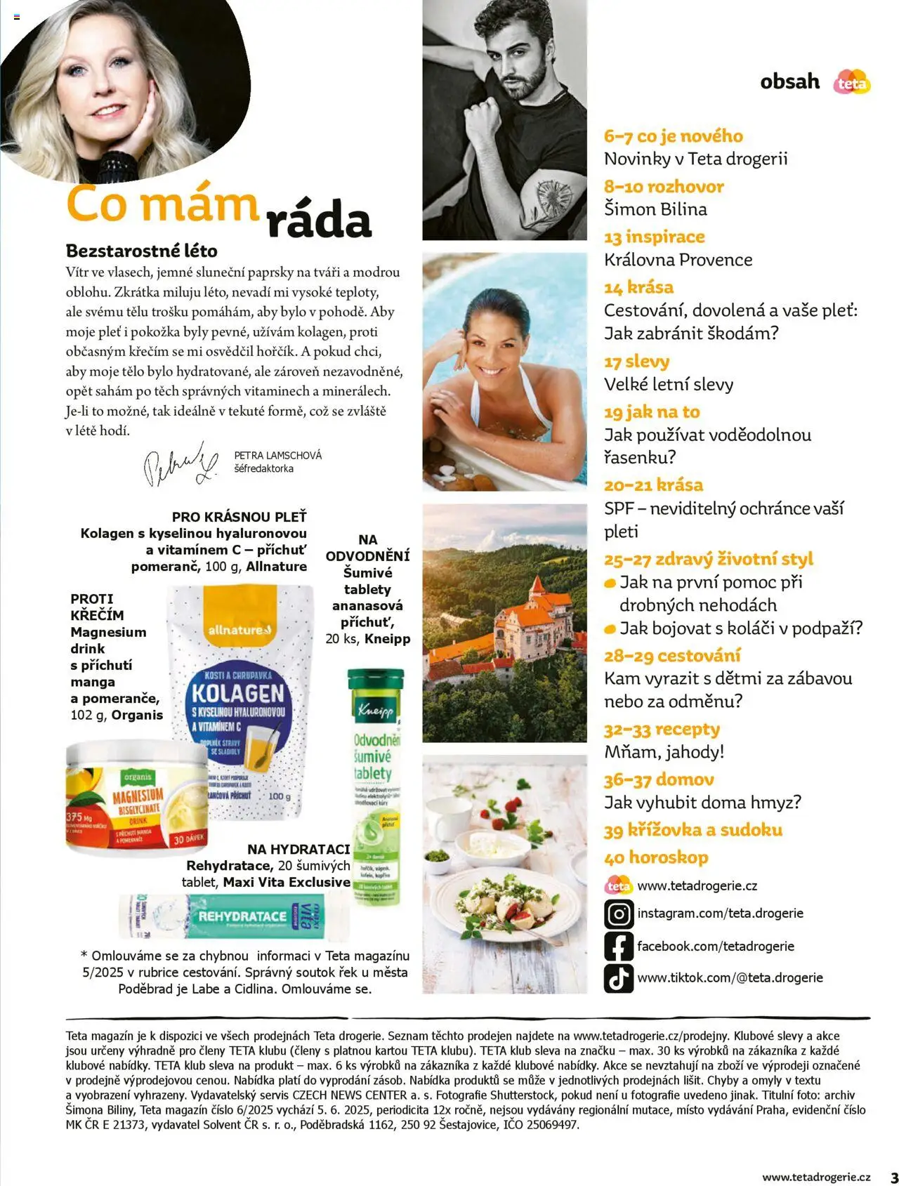  TETA Drogerie leták (01.06.2025) >> Leták na příští týden - strana 2 - Tablet, Kolagen, Jahody, Šumivé tablety, Pomeranče